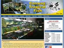 Tablet Screenshot of conwaytropicalfish.com